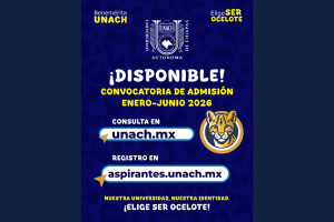 Lanza UNACH Convocatoria de Admisión para el ciclo escolar