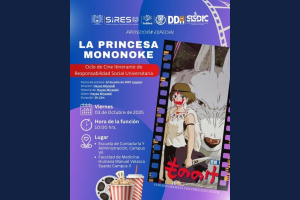 Proyectan Film de estudio Ghibli “La Princesa Mononoke” en Ciclo de Cine Itinerante de Responsabilidad Social Universitaria