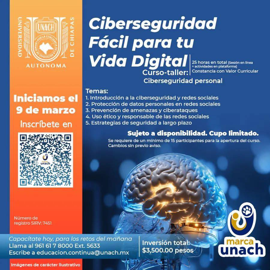 Ofrecen curso-taller de ciberseguridad para fortalecer la protección de datos personales y la seguridad digital