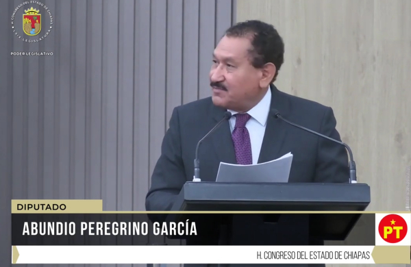 Intervención del diputado Abundio Peregrino García