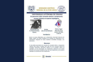 Facultad de Ciencias en Física y Matemáticas fomenta la investigación de frontera con seminario sobre avances en topología matemática