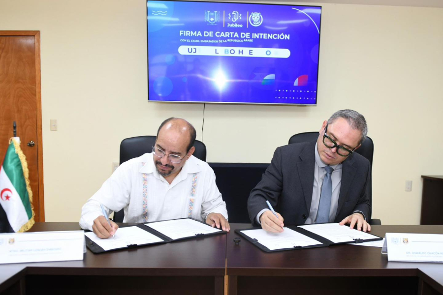 Rector de la UNACH y embajador saharaui firman carta de intención para colaboración