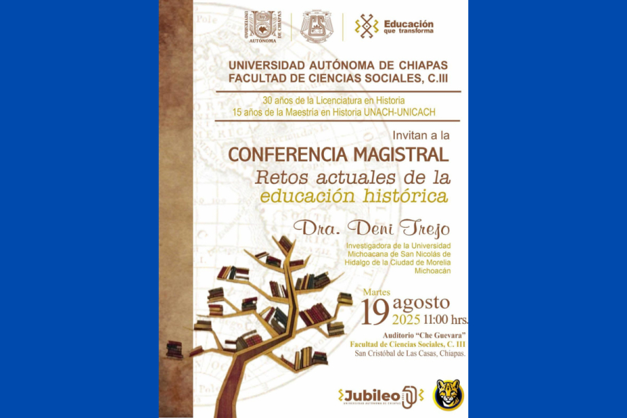UNACH presentará conferencia magistral sobre educación histórica en San Cristóbal