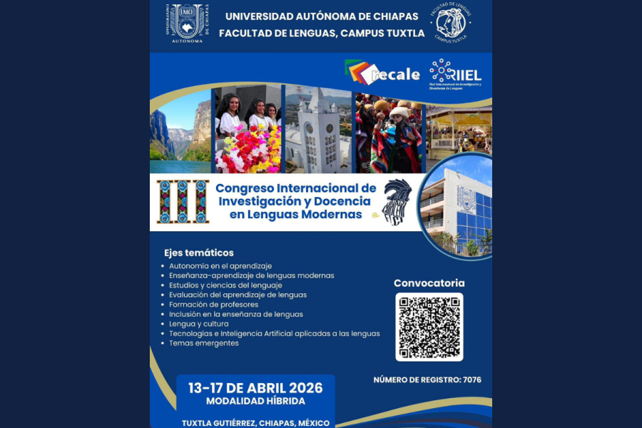 Anuncian III Congreso Internacional de Investigación y Docencia en Lenguas Modernas para abril 2026