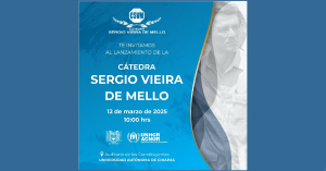 UNACH se suma a la Cátedra Sergio Vieira de Mello para fortalecer la protección de personas refugiadas