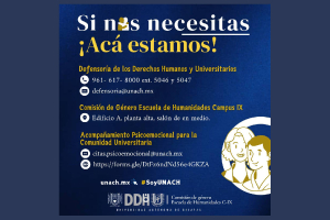UNACH fortalece acompañamiento psicoemocional y defensa de derechos humanos en todos sus campus