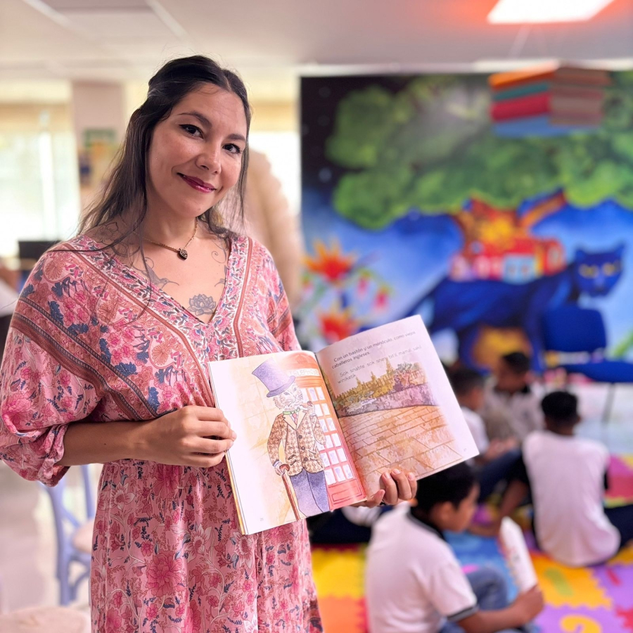 Presentan Dos lenguas, un solo maullido: lectura de El gatito perdido en el Pabellón Infantil de la FIL UNACH 2025