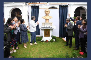 Rinden homenaje a Rosario Castellanos con develación de busto e instauración de Cátedra en su centenario