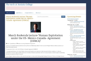 Miguel Ontiveros participa en la March Bookends Lecture del Juniata College