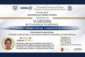 Realiza UNACH VI Cátedra de Excelencia Académica sobre turismo comunitario
