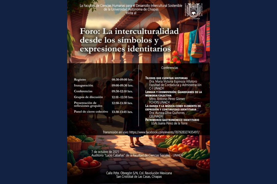 Organiza UNACH foro sobre interculturalidad y expresiones identitarias en San Cristóbal de Las Casas
