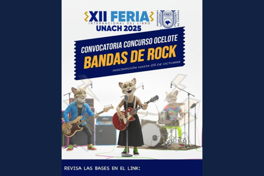1er Concurso Ocelote de Bandas en la XII Feria Internacional del Libro