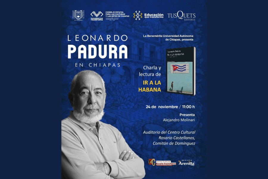 Trae UNACH la literatura al corazón de Chiapas con Leonardo Padura