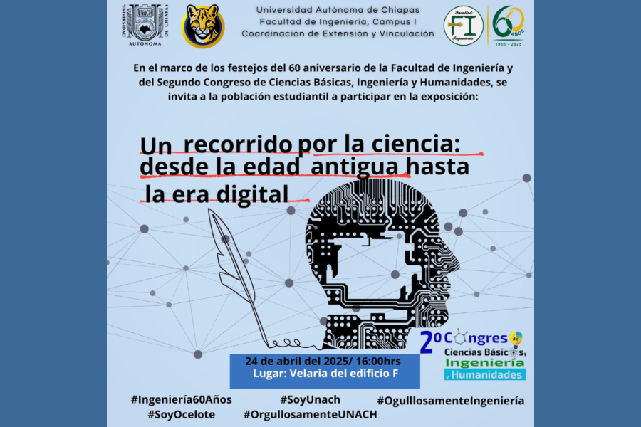 Facultad de Ingeniería de la UNACH conmemora 60 años con exposición científica