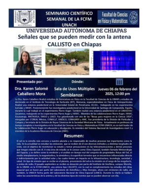 Destacada investigadora imparte conferencia sobre astropartículas en la UNACH