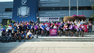 La UNACH conmemora el 8M con exitosa rodada ciclista en favor de la igualdad de género