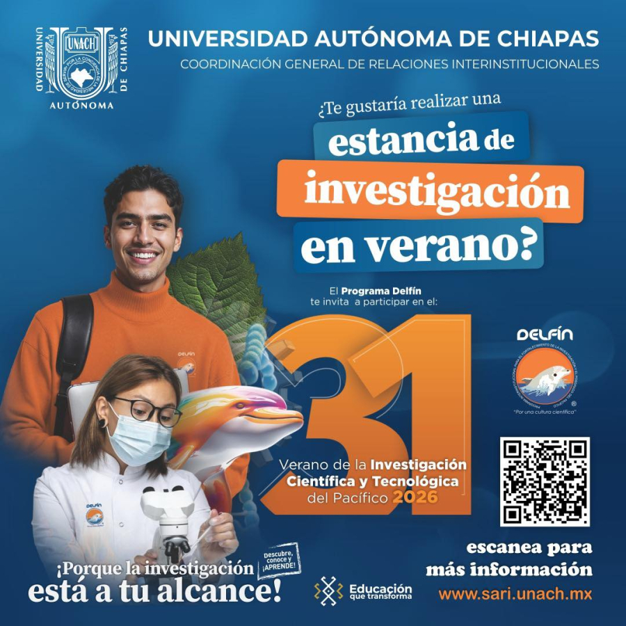 Invitan a estudiantes a participar en el 31º Verano de la Investigación Científica y Tecnológica del Pacífico 2026