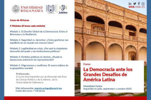 La UNACH presenta curso internacional: &quot;La Democracia ante los Grandes Desafíos de América Latina&quot;