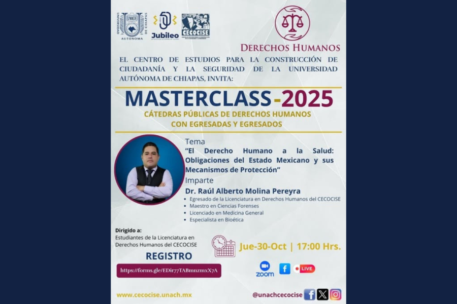 Cecocise invita a Masterclass sobre el Derecho Humano a la Salud