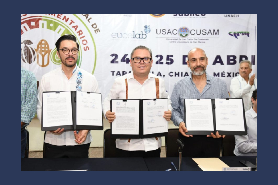 UNACH firma convenios con EUCELAB y Heifer Internacional para fortalecer sistemas alimentarios