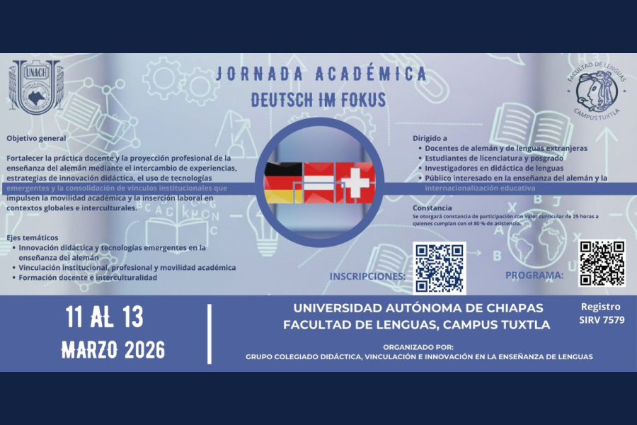 Promueve Facultad de Lenguas la Jornada Académica “Deutsch im Fokus” para el Fortalecimiento del Alemán