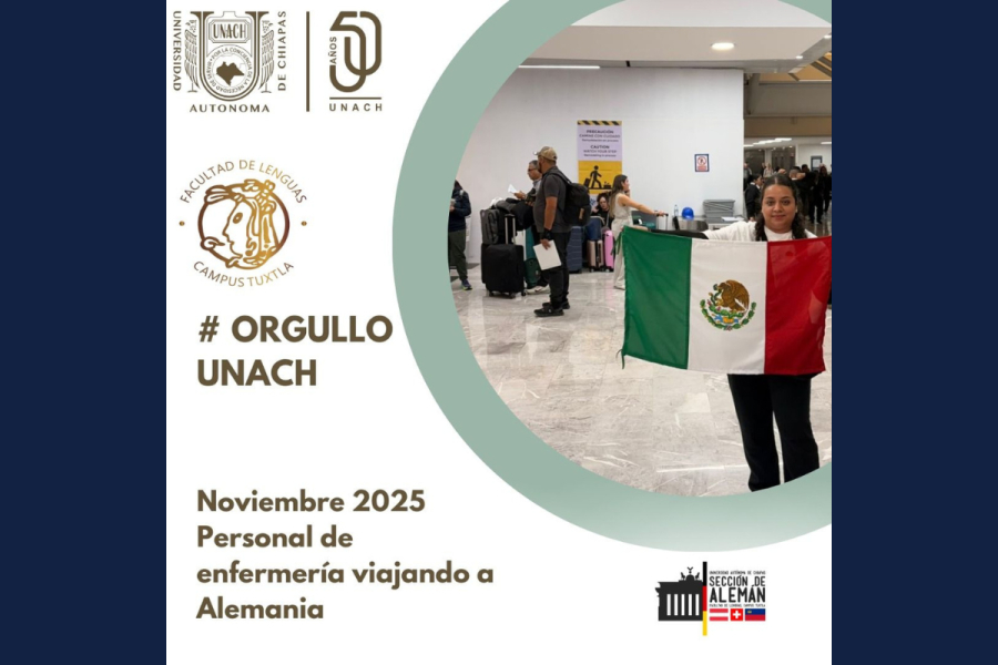 Celebran logro de egresada que acredita alemán para ejercer enfermería en Alemania