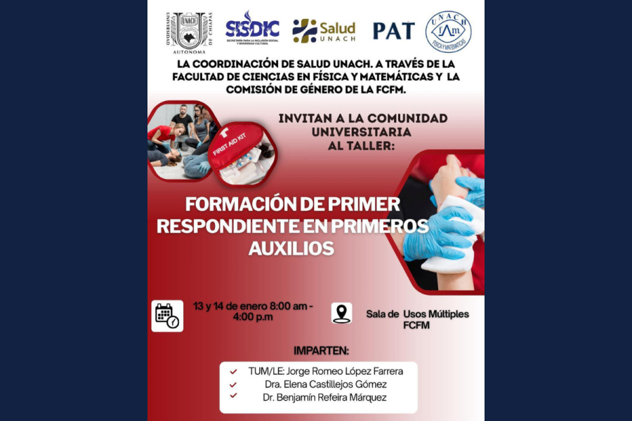 Promueven el aprendizaje para salvar vidas con el taller “Formación de primer respondiente en primeros auxilios”