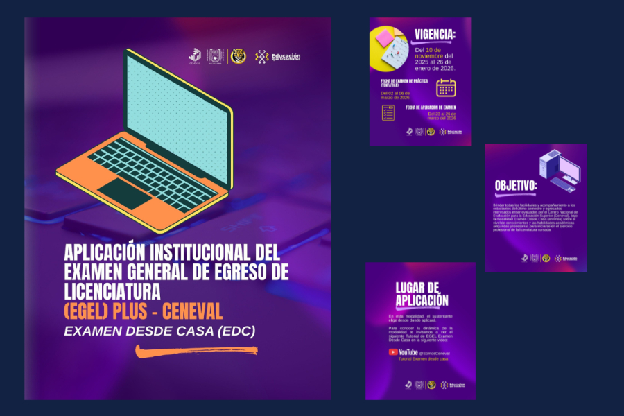 Se abre registro para prueba EGEL PLUS CENEVAL 2026: opción desde casa para sus egresados