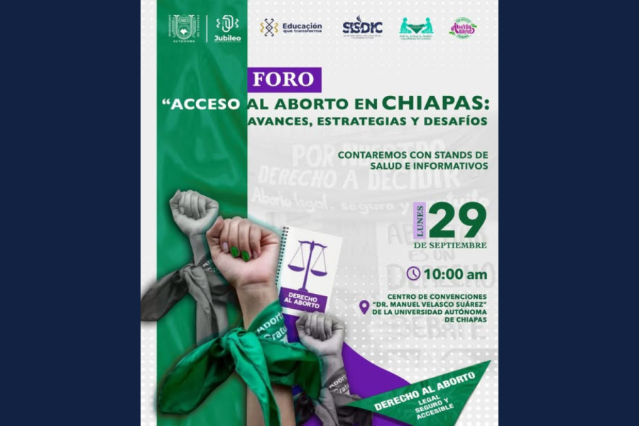 Realizará UNACH foro sobre acceso al aborto seguro en Chiapas