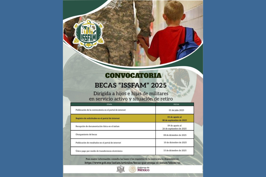 Anuncia UNACH Becas ISSFAM para hijos de militares con promedio sobresaliente