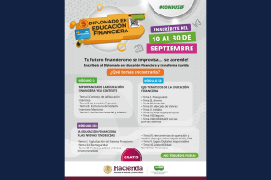 Abre CONDUSEF inscripciones para última generación 2025 del Diplomado en Educación Financiera
