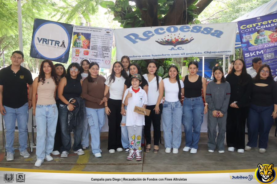 Benemérita Universidad Autónoma de Chiapas realiza campaña ‘Juntos hacemos posible la esperanza de Diego’ en la Facultad de Contaduría y Administración