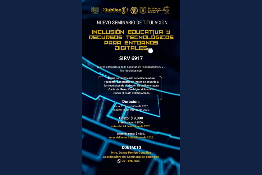 Implementa Facultad de Humanidades seminario de titulación sobre inclusión educativa