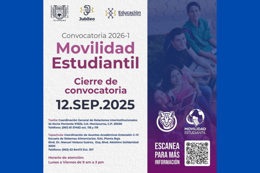 Abren Convocatoria de Movilidad Estudiantil Nacional e Internacional 2026-1