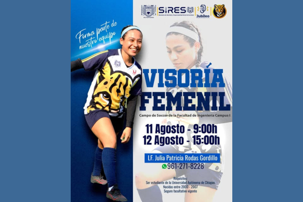 Convocan a visoría femenil  para integrar su equipo representativo de Fútbol