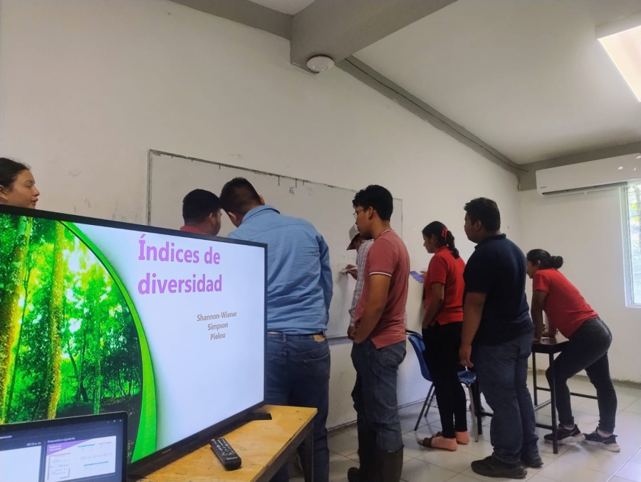 Imparten taller de diversidad forestal en Facultad Maya de Estudios Agropecuarios en Catazajá
