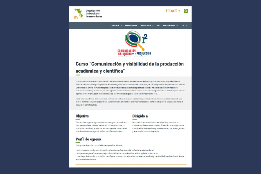 La OUI impulsa la visibilidad de la producción científica con nuevo curso para universidades