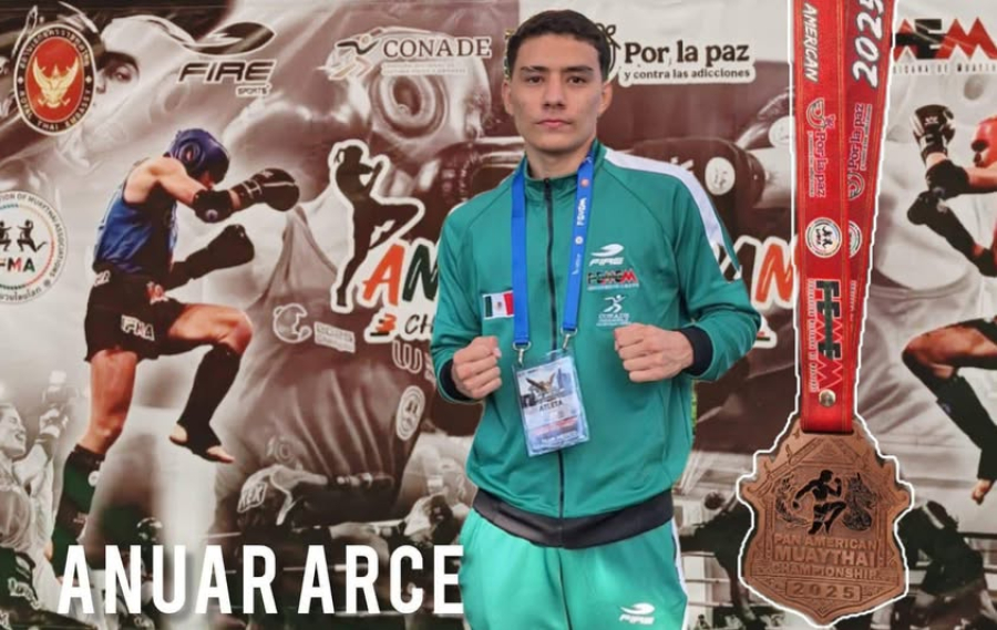 Estudiante de la UNACH obtiene medalla de bronce en Juegos Panamericanos de Muay Thai 2025